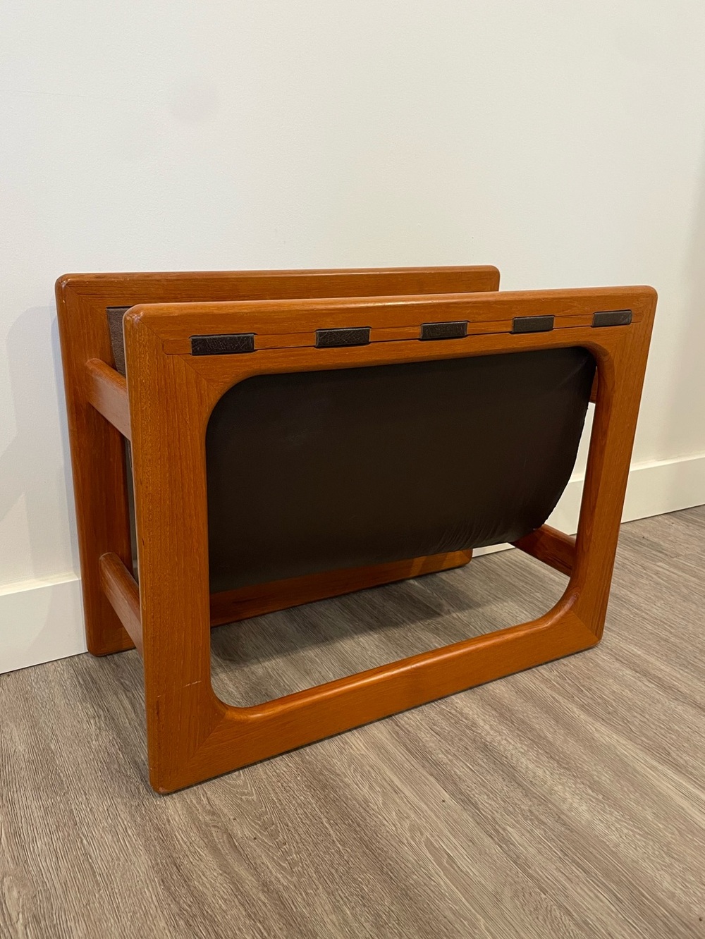 Vintage 1960s Mid-Century Modern Danish Magazine Rack by Aksel Kjersgaard